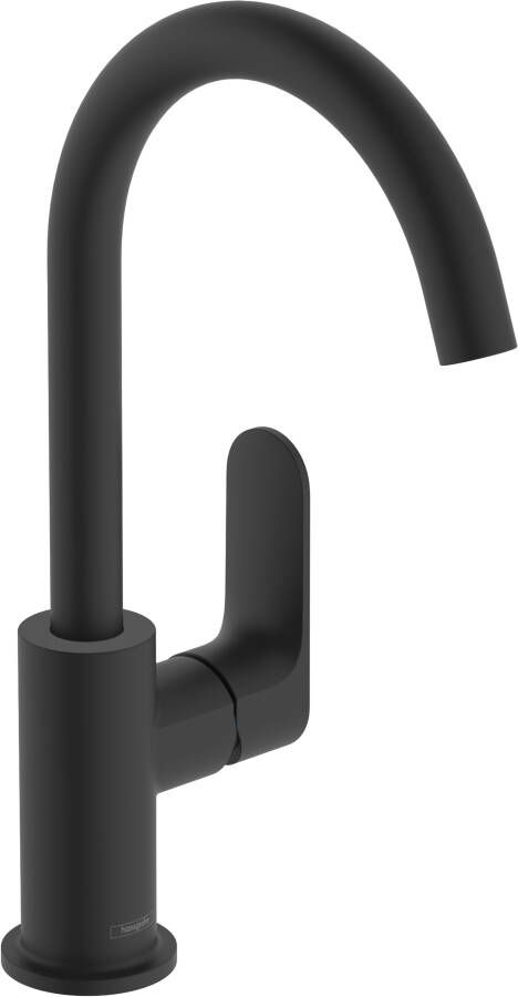 HANS GROHE Hansgrohe Rebris S ngreeps wastafelmengkraan 210 met draaibare uitloop en pop-up trekwaste mat zwart