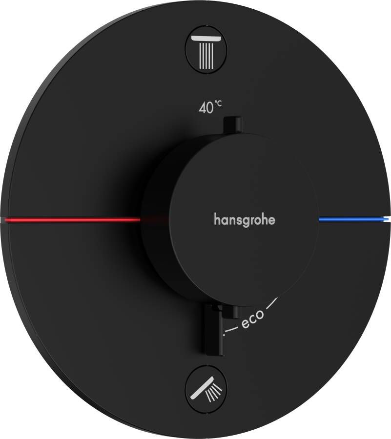 Hansgrohe ShowerSelect Comfort S thermostaat inbouw voor 2 functies met geïntergreerde zekerheidscombinatie volgens EN1717 mat wit