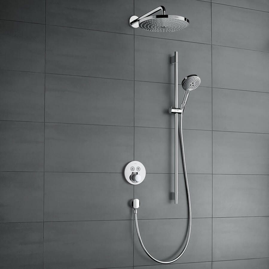 Hansgrohe ShowerSelect S inbouw doucheset met Raindance Select S hoofddouche 2jet en glijstang chroom