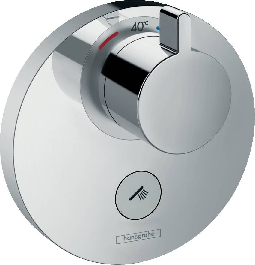 Hansgrohe ShowerSelect S afbouwdeel voor inbouwkraan thermostatisch met Highflow met 1 stopkraan voor 1 douchefunctie chroom 15742000