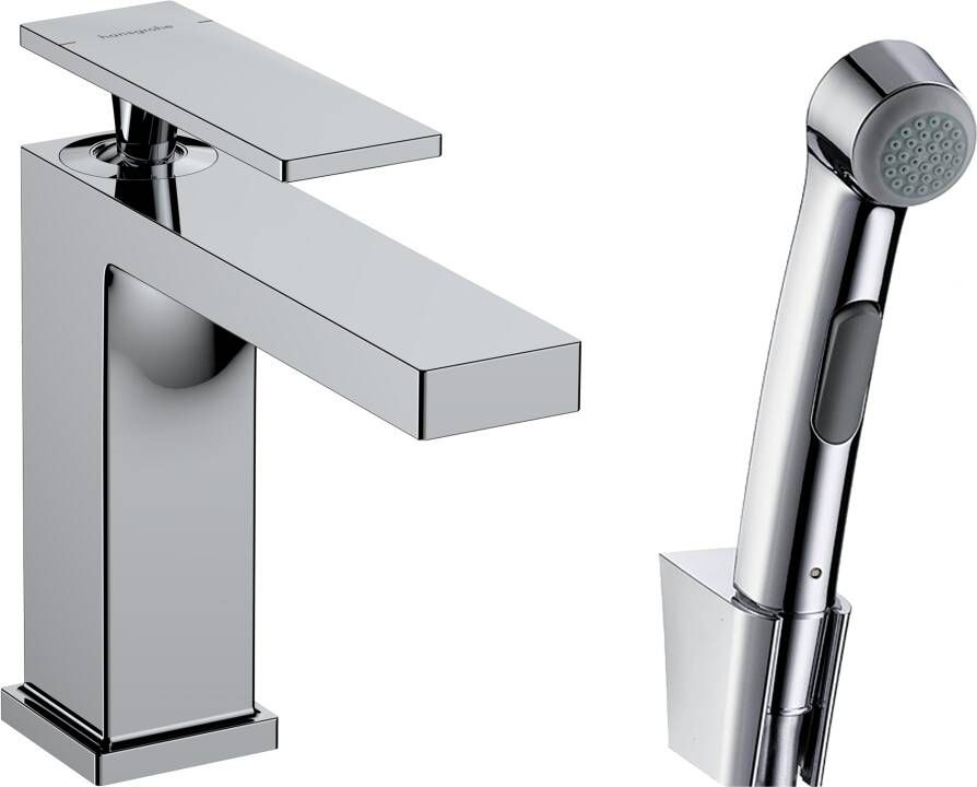 Hansgrohe Tecturis E ééngreeps wastafelkraan 110 met bidet handdouche en doucheslang 160 cm chroom - Foto 2