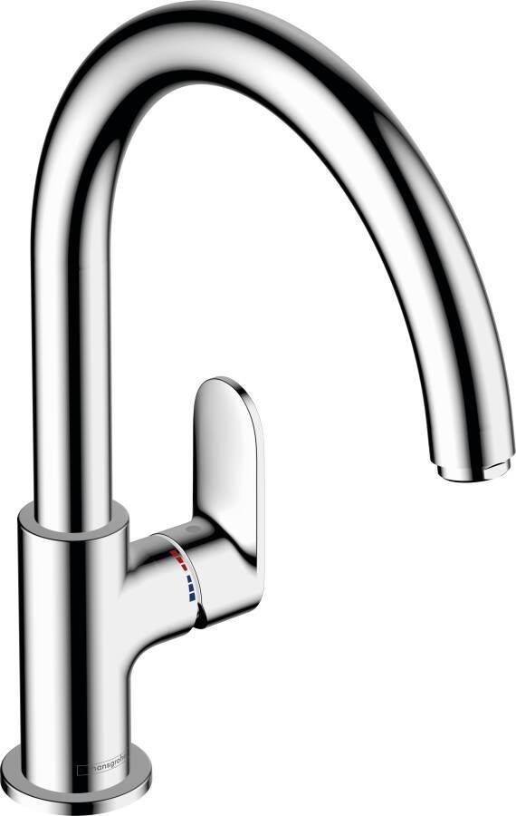 Hansgrohe Vernis Blend M35 ééngreeps keukenmengkraan 210 1jet met draaibare uitloop chroom