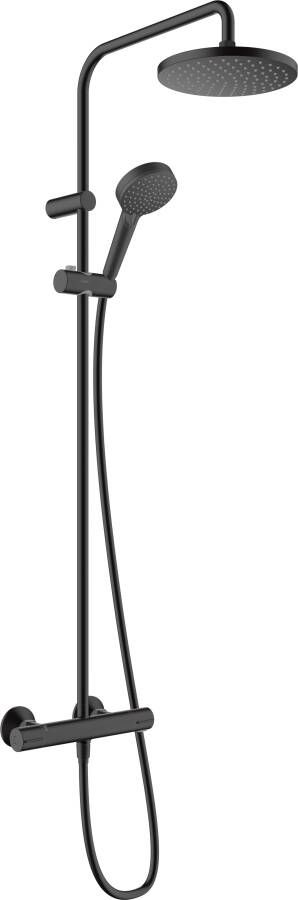 Hansgrohe Tweedekans Vernis Blend Regendoucheset met Thermostaat Mat Zwart 02930