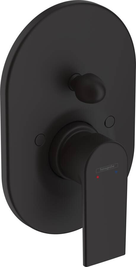 Hansgrohe Badmengkraan Inbouw Vernis Shape Eengreeps Rond Mat Zwart