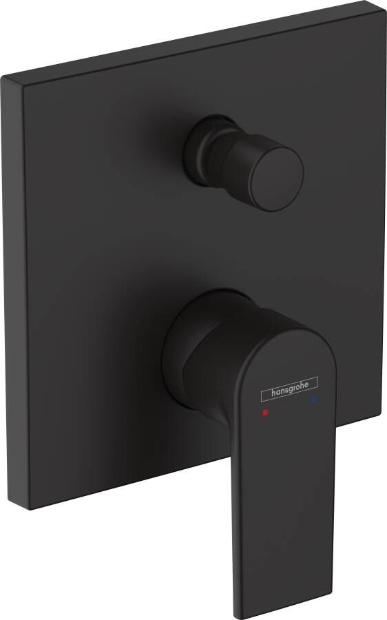 Hansgrohe Vernis Shape ééngreeps badmengkraan inbouw met geïntegreerde zekerheidscombinatie EN1717 mat zwart
