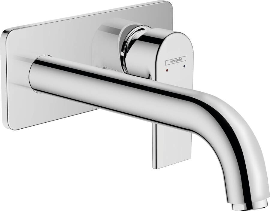 Hansgrohe Vernis Shape ééngreeps wastafelmengkraan inbouw voor wandmontage voorsprong 20 7 cm chroom