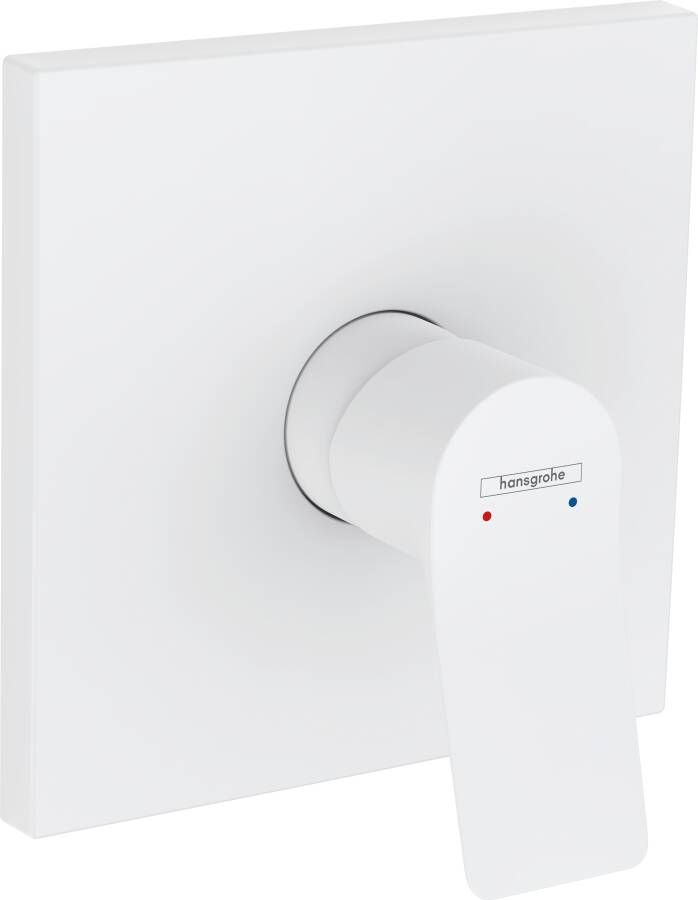 Hansgrohe Vivenis afdekset douchekraan met hendel mat wit 75615700