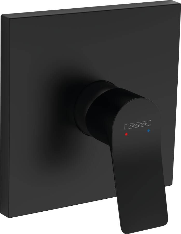 Hansgrohe Vivenis afdekset douchekraan met hendel mat zwart 75615670