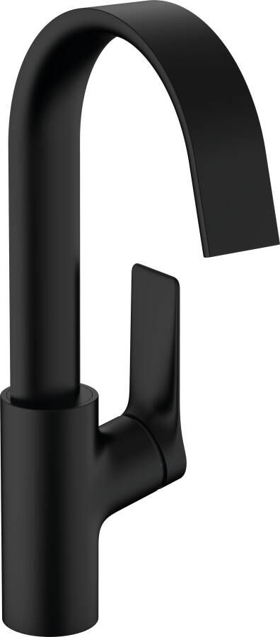 Hansgrohe Vivenis ééngreeps wastafelmengkraan 210 met draaibare uitloop zonder afvoer zwart mat 75032670