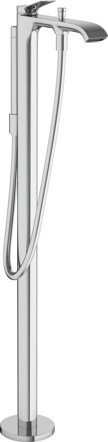 Hansgrohe Vivenis vrijstaande badmengkraan opbouw met handdoucheset chroom 75445000