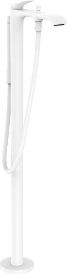 Hansgrohe Vivenis vrijstaande badmengkraan opbouw met handdoucheset wit mat 75445700