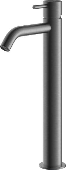 Hotbath Archie Wastafelmengkraan zonder waste Hoog BGP Geborsteld Gunmetal PVD AR003HBGP