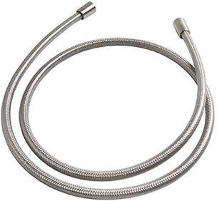 Hotbath Archie gewapende doucheslang met transparante kunststof mantel 1 5 mtr geborsteld gunmetal PVD - Foto 2