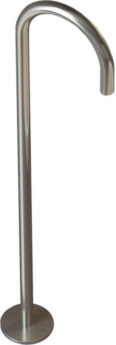 Douche Concurrent Badkraan Vrijstaand Hotbath Archie Rond Geborsteld RVS - Foto 2