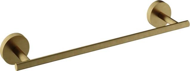 Hotbath Archie ARA06 handdoekstang 34cm RVS 316 Geborsteld Messing PVD