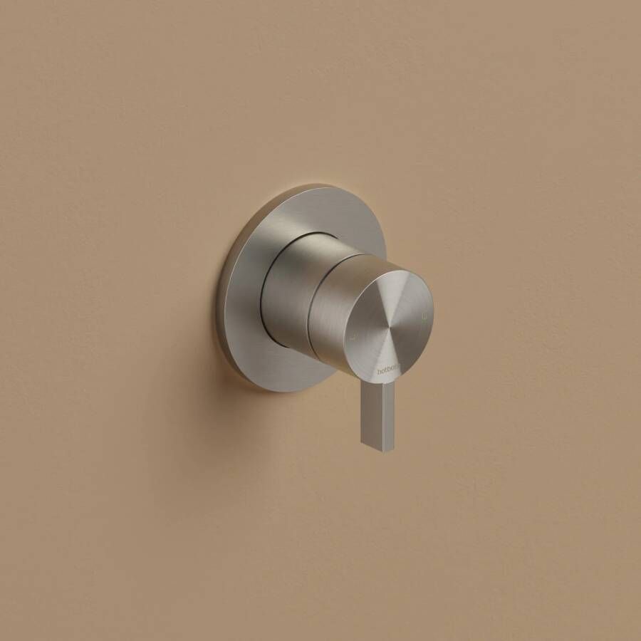 Hotbath Archie Flag AF031EXT afbouwdeel voor inbouw douchemengkraan RVS 316 Geborsteld Gunmetal PVD