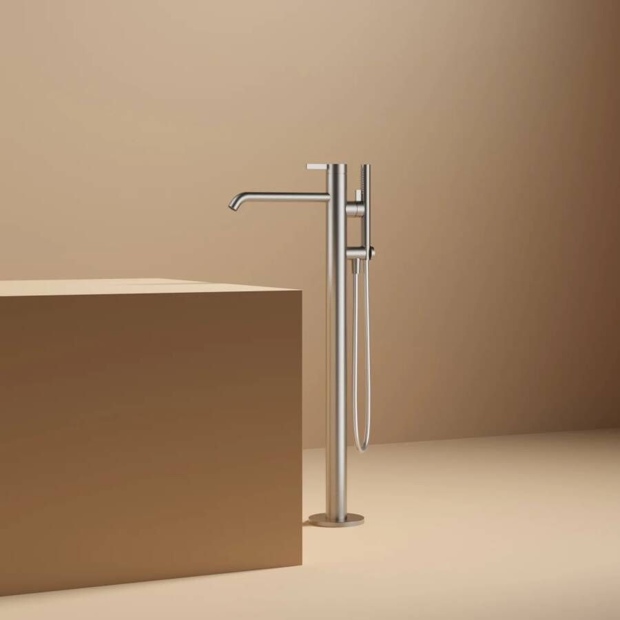 Hotbath Archie Flag AF087EXT vrijstaande badmengkraan afbouwdeel RVS 316 Geborsteld gunmetal PVD
