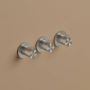 Hotbath Archie Flag AF7067 inbouw douchethermostaat met 2 stopkranen horizontaal verticaal RVS 316 Geborsteld Gunmetal PVD - Thumbnail 1