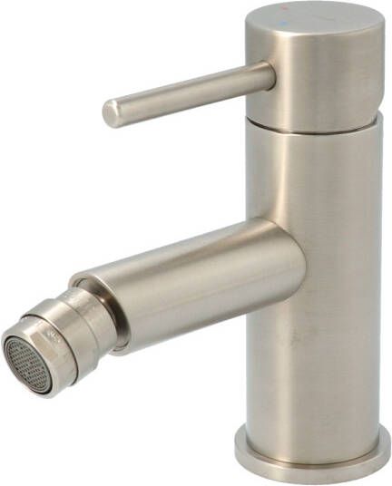 Douche Concurrent Bidetkraan Hotbath Buddy Opbouw Rond Geborsteld Nikkel