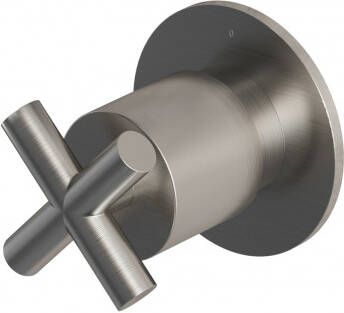 Hotbath Stopkraan Chap Inbouw voor Thermostaat Geborsteld Nikkel (excl. inbouwdeel)