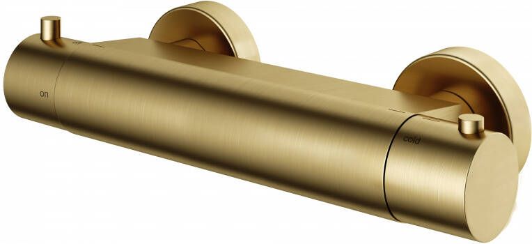 Hotbath Cobber thermostatische douchemengkraan met half duims doucheslang onderaansluiting gepolijst messing PVD B008NBP