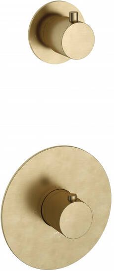 Hotbath Douchethermostaat Cobber Inbouw 1 Stopkraan Geborsteld Messing (excl. inbouwdeel) Living Colours - Foto 2