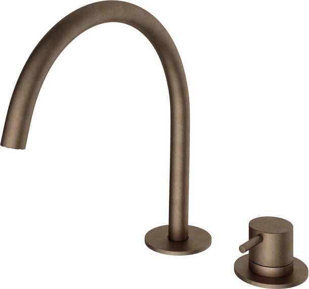 Hotbath Wastafelmengkraan Cobber 2 Gats Verouderd Messing Living Colours