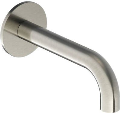 Hotbath Wastafelkraan Uitloop Cobber Rond 15 cm Geborsteld Nikkel - Foto 2