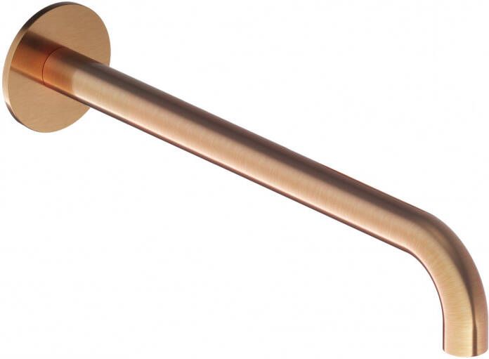 Hotbath Wastafelkraan Uitloop Cobber Rond 25 cm Geborsteld Koper Living Colours