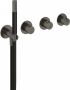 Hotbath Cobber CB7071 inbouw thermostaat met 2 stopkranen en handdouche verouderd ijzer - Thumbnail 1