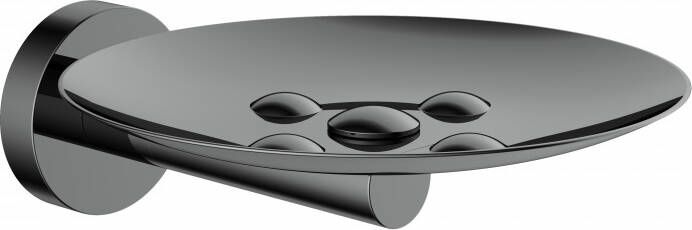 Hotbath Cobber zeepschaal wandmodel 4 x 11 x 13 3 cm zwart chroom - Foto 2