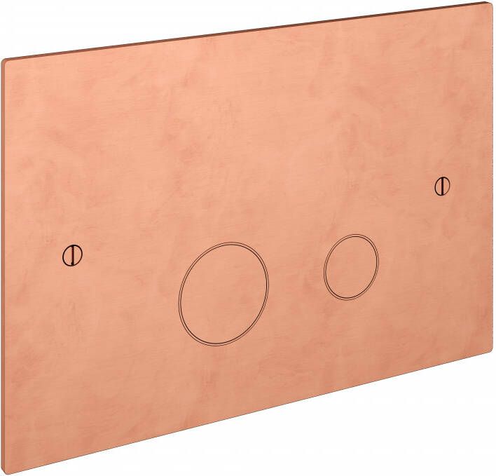 Hotbath Cobber bedieningspaneel geschikt voor Geberit UP320 17 x 25 x 0 4 cm geborsteld koper