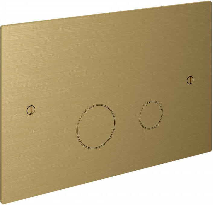 Hotbath Cobber bedieningspaneel geschikt voor Geberit UP320 17 x 25 x 0 4 cm geborsteld messing PVD