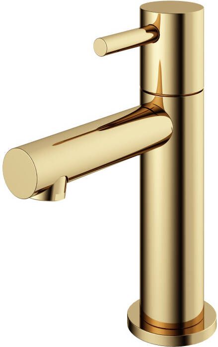 Hotbath Fonteinkraan Dude 1-hendel Recht 14.8 cm Rond Gepolijst Messing Living Colours