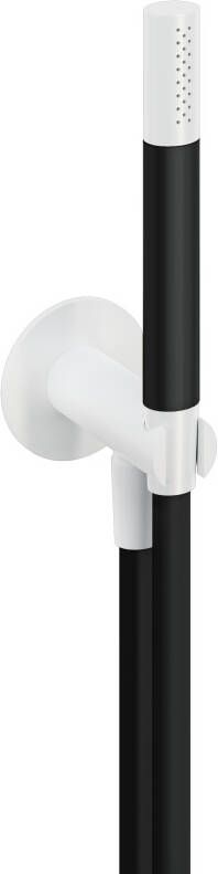 Hotbath Cobber M440 staafhanddouche met wandsteun en uitlaat en doucheslang 150cm messing verouderd verweerd M440AB - Foto 5