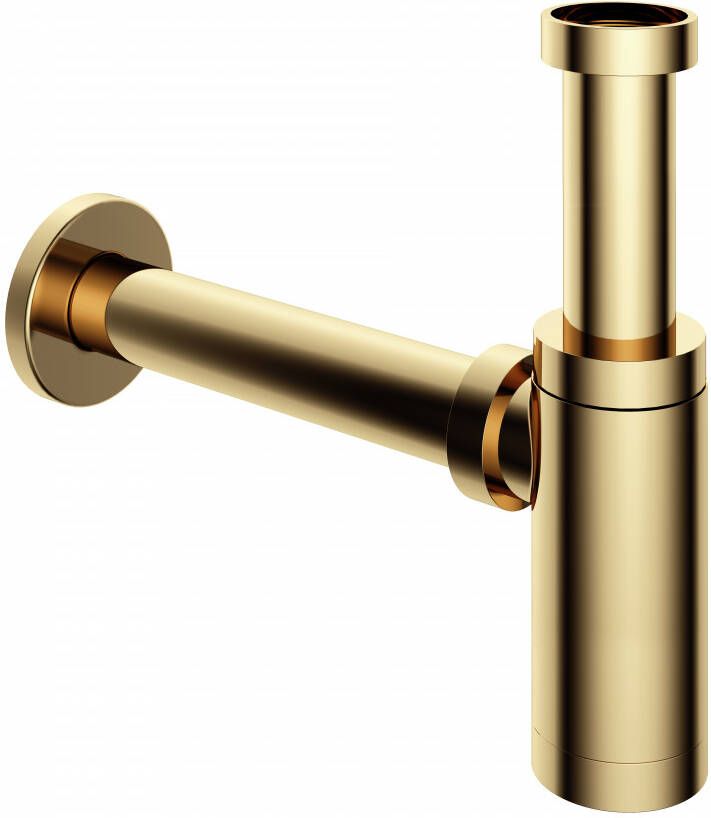 Douche Concurrent Wastafel Sifon Hotbath Cobber Rond 11 4 Gepolijst Messing