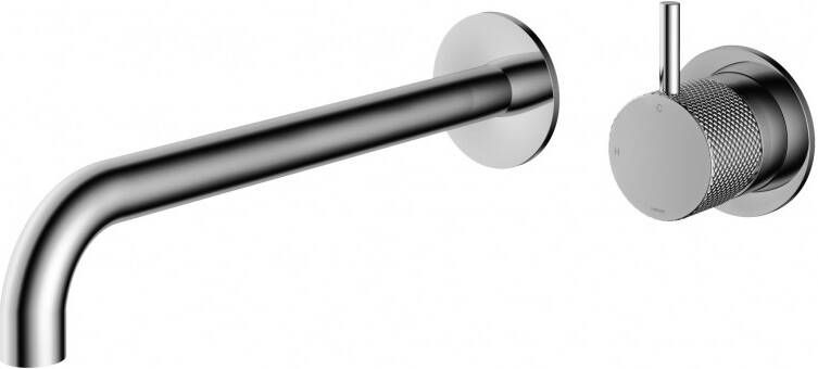 Hotbath Cobber X afbouwdeel voor wastafelmengkraan met 25cm uitloop chroom CX005EXT25CR - Foto 2