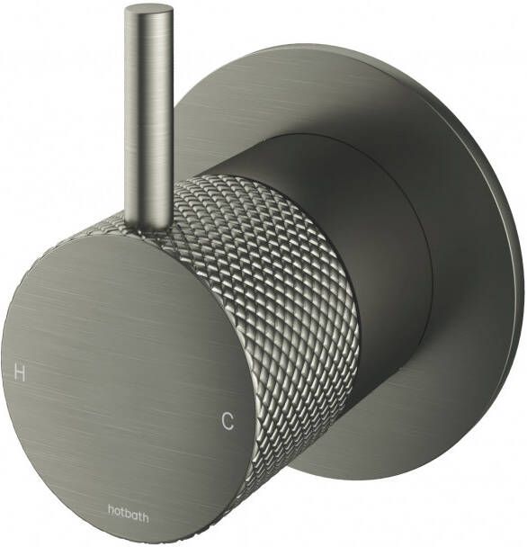 Hotbath Cobber X losse greep voor inbouw douchemengkraan 7 cm geborsteld nikkel - Foto 2