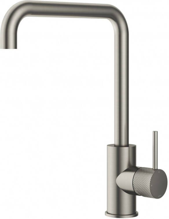 Hotbath Cobber X keukenmengkraan met draaibare u-uitloop 31 5 x 23 cm geborsteld nikkel