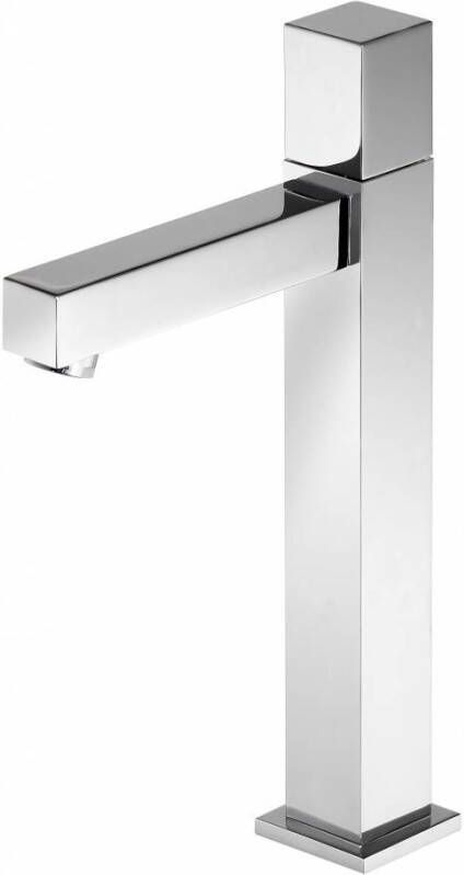 Hotbath Dude Fonteinkraan opbouw uitloop 11cm hoog vierkant geborsteld nikkel QH001GN - Foto 4