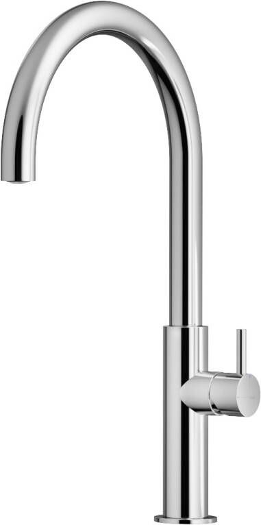 Hotbath Fellow keukenmengkraan 40.8x22cm met smalle hendel en draaibare uitloop geborsteld nikkel FKM4GN - Foto 3