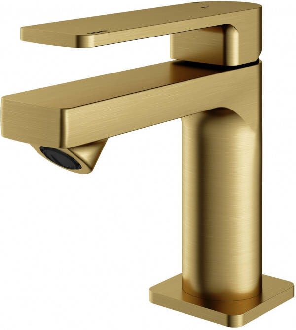 Hotbath Gal Fonteinmengkraan opbouw uitloop 10.2cm PVD geborsteld messing GL002BBP