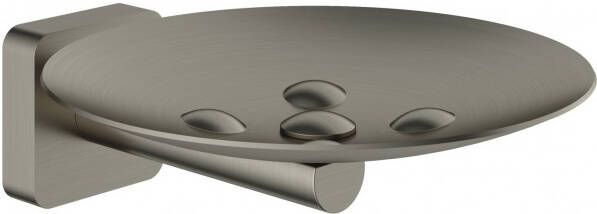 Hotbath Gal zeepschaal wandmodel 4 x 11 x 13 3 cm geborsteld nikkel PVD