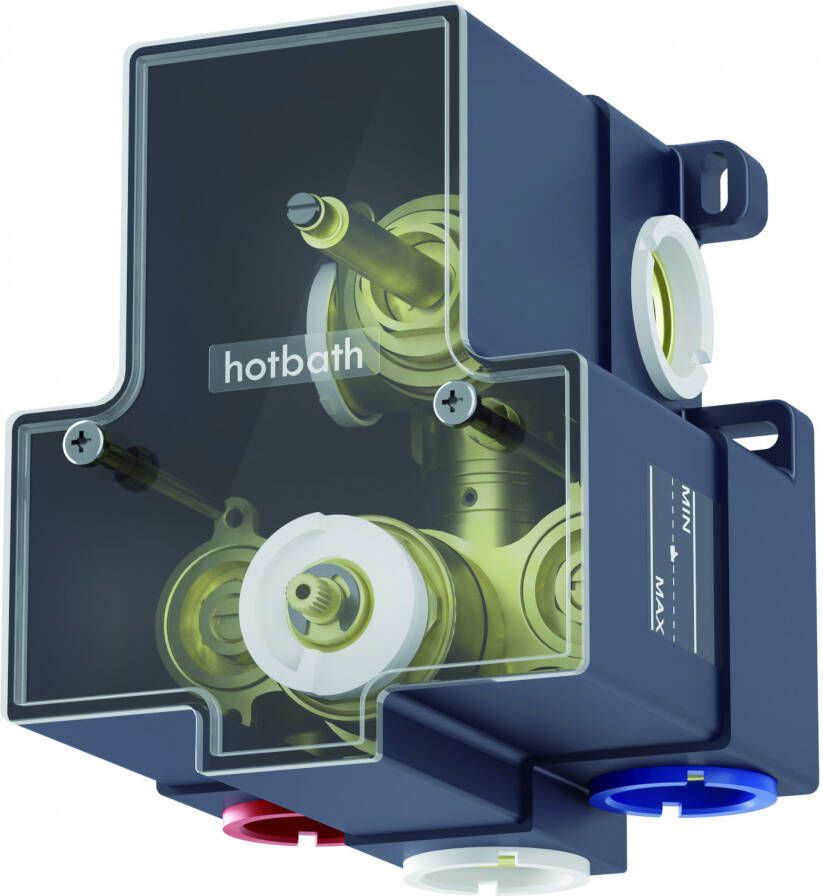 Hotbath inbouwbox inbouwdeel voor douche bad thermostaat met op 1 paneel HB013