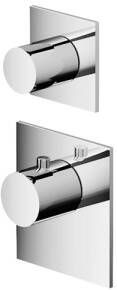 Hotbath Mate Afdekset MHRQ1 High Flow thermostaat met 1 stopkraan geborsteld nikkel - Foto 1