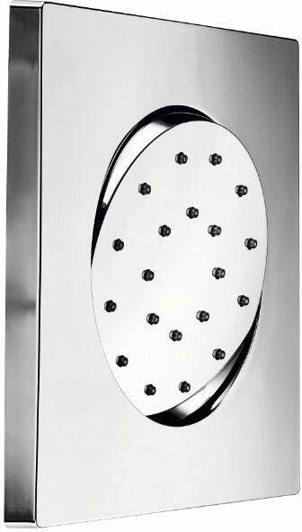 Hotbath Bodyjet Mate Twist Inbouw Massage Kantelbaar Vierkant Geborsteld Nikkel - Foto 3