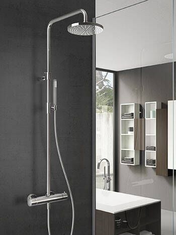 Hotbath Get Together thermostatische regendoucheset Buddy 3 standen handdouche en hoofddouche 30cm chroom SDS1CR15 - Foto 2