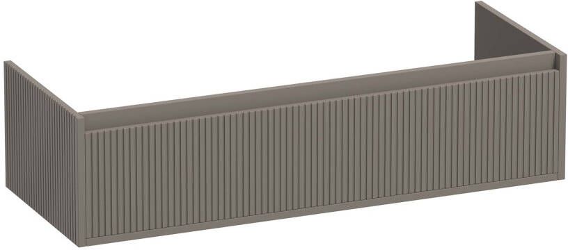 IChoice Groovy onderkast 119x45 5cm 1 sifonuitsparing Mat Taupe