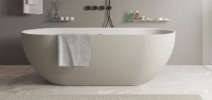 Ideavit SolidEra-170 vrijstaand ligbad 170x80cm mat grijs mat wit