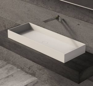 Ideavit Solidjoy-100 opzetwastafel 100x37 5cm mat wit